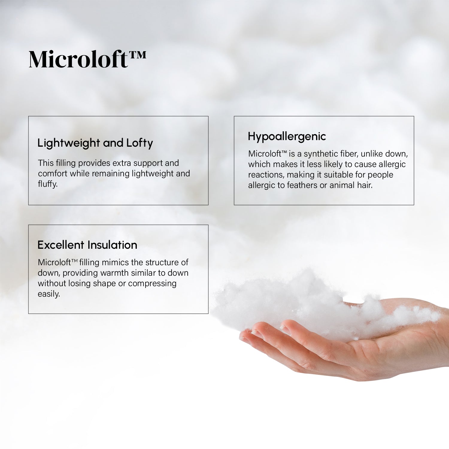 Intero LOFTY Tencel Pillow 1200GSM | Ultra Lofty | Cooling & Hypoallergenic