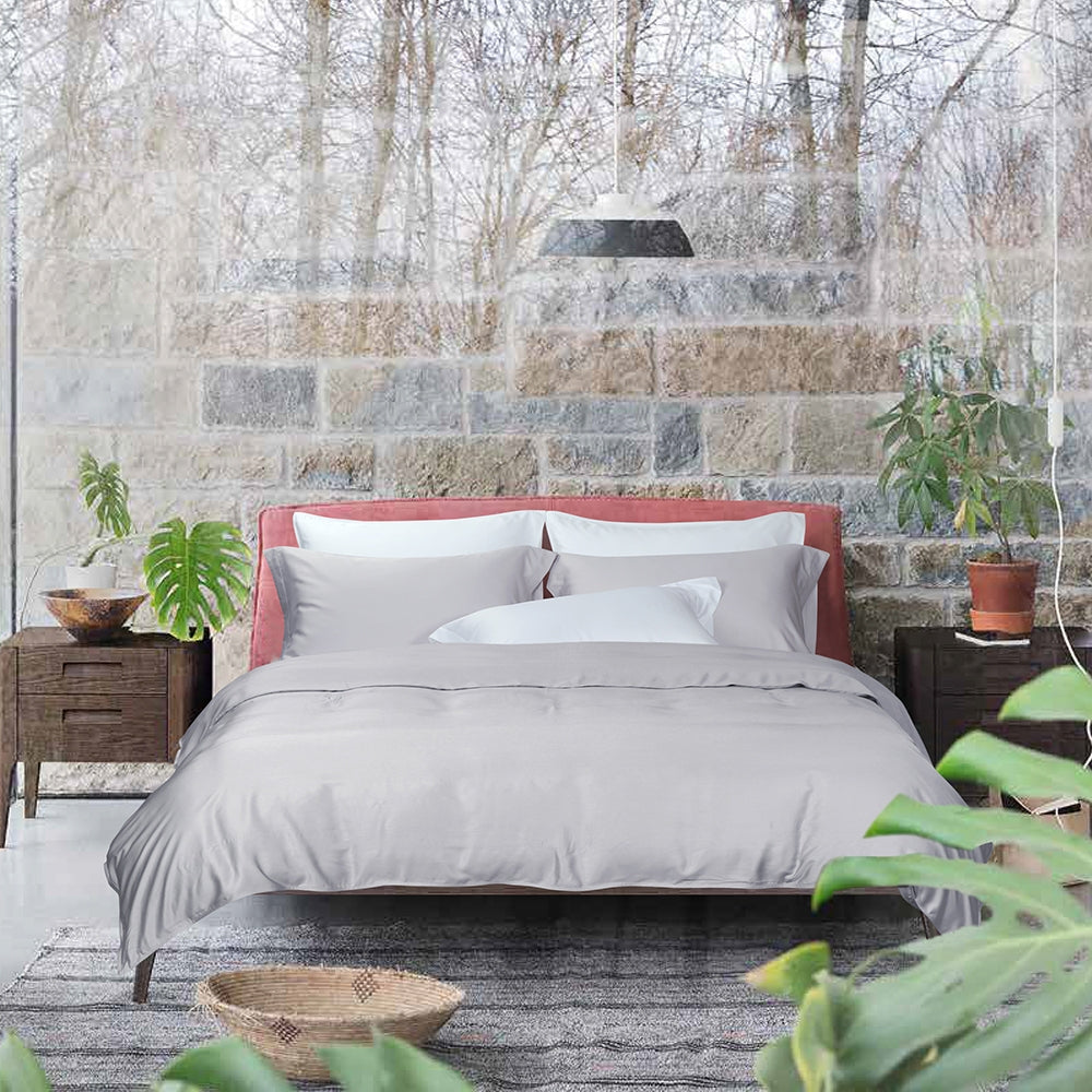 Intero I Grace 5.0 Collection I Premium Bamboo I Fitted Sheet Set I Bed Set I Pillow Case I Bolster Case I With Quilt Cover - 5 Colours