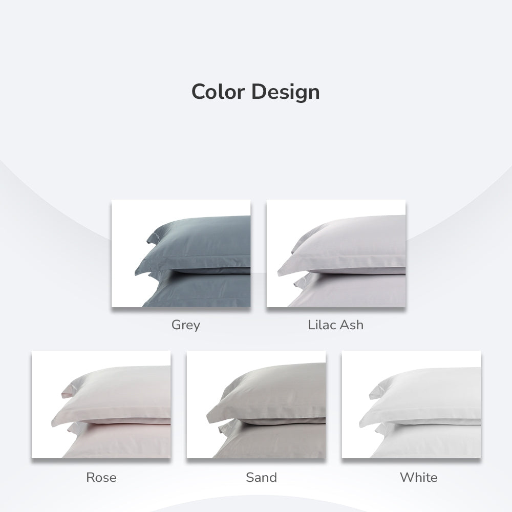 Intero I Grace 5.0 Collection I Premium Bamboo I Fitted Sheet Set I Bed Set I Pillow Case I Bolster Case I With Quilt Cover - 5 Colours