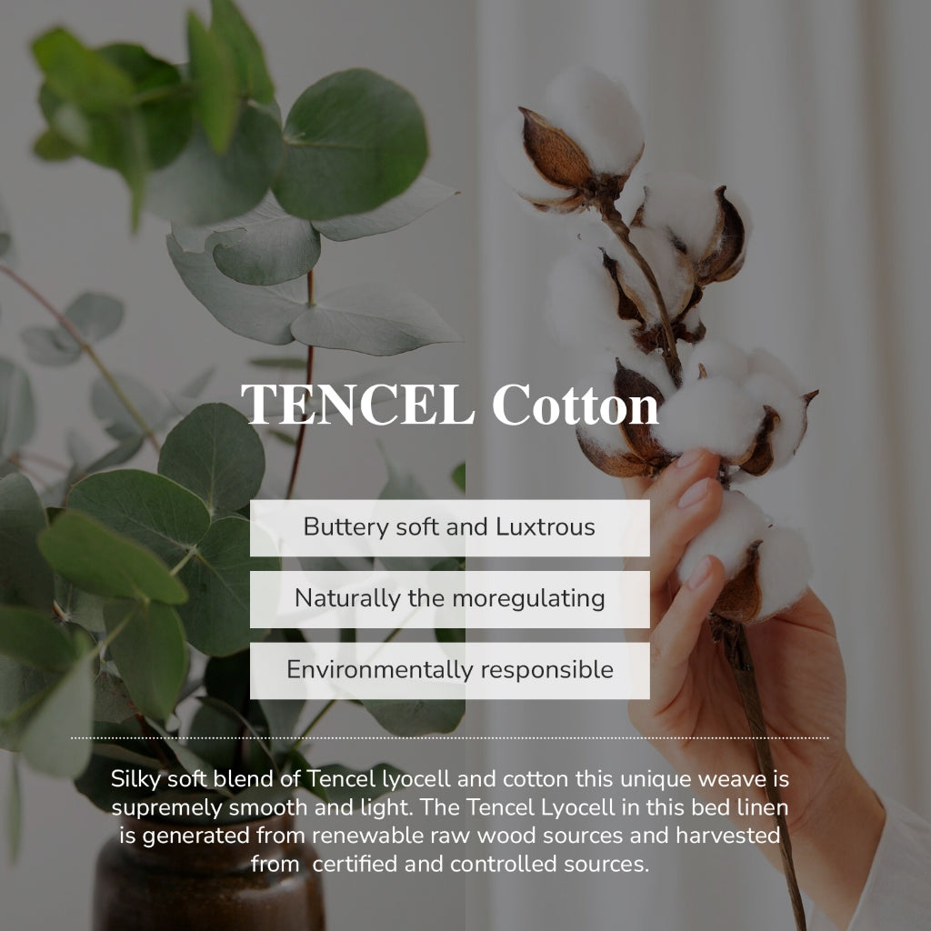Bellami Heirloom Basic Solid 1300TC Tencel™ Organic Cotton Bed Linen Collection