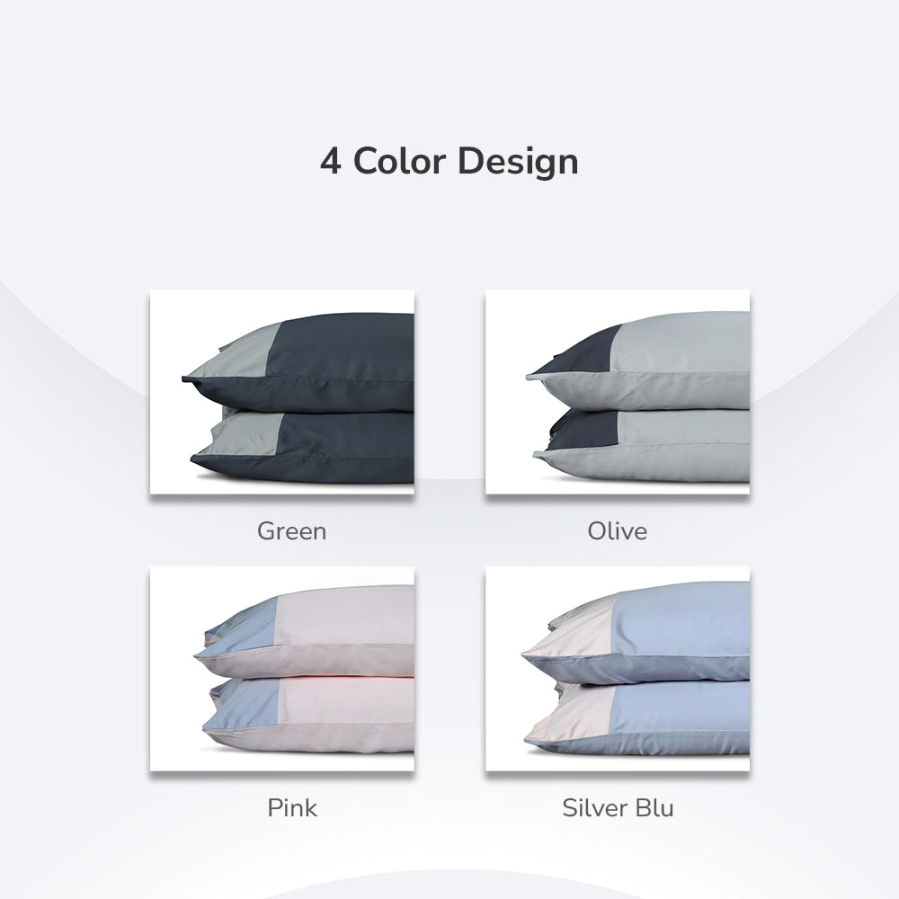 Intero I BambooPro Terra Basic I Beyond Thread Count I Fitted Sheet Set I Bed Set I Pillow Case I Bolster Case I With Quilt Cover - 4 Colours