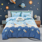 IE Kids I 100% Cotton Printed I Fitted Sheet Set I Without Quilt Cover -  Young Explorer