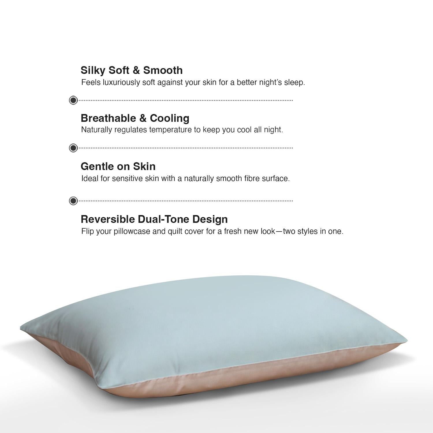 Intero Lumier Micro Tencel Solid Eniz Bedding Collection - 1500TC