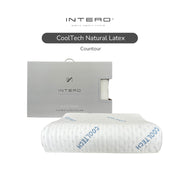Intero Cooltech Latex Contour Pillow | Cooling Latex | Ergonomic Neck & Spine Support
