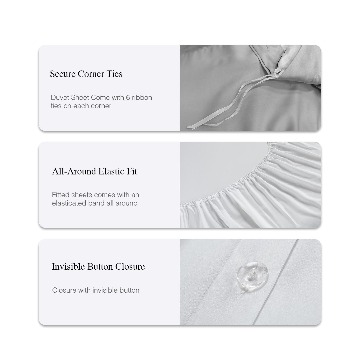 Bellami Trinity Calvi Duo Piping BambooPro Luxury Bedding Set