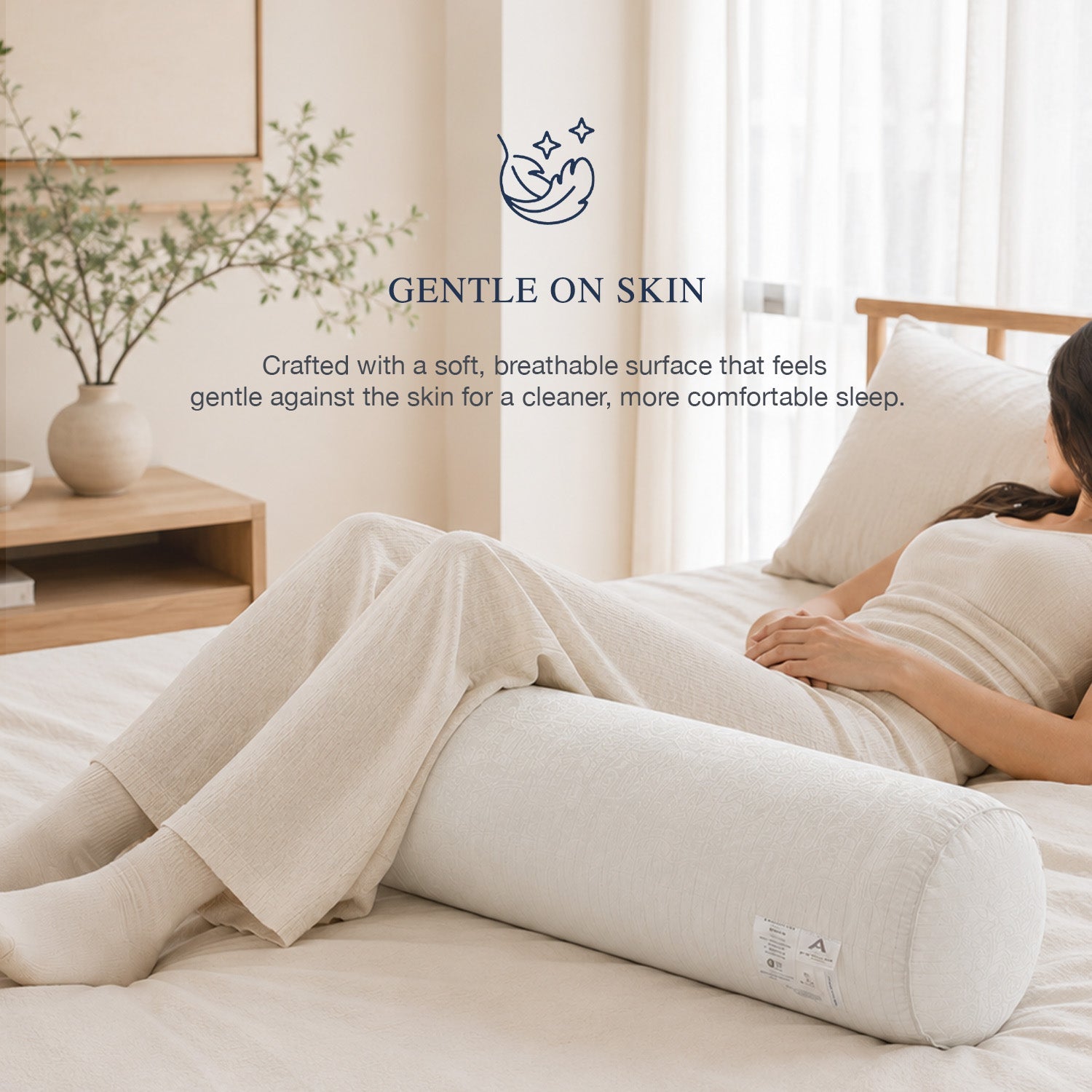 Bellami Silver ION Castor DownFeel Cloud Soft Fibre Bolster