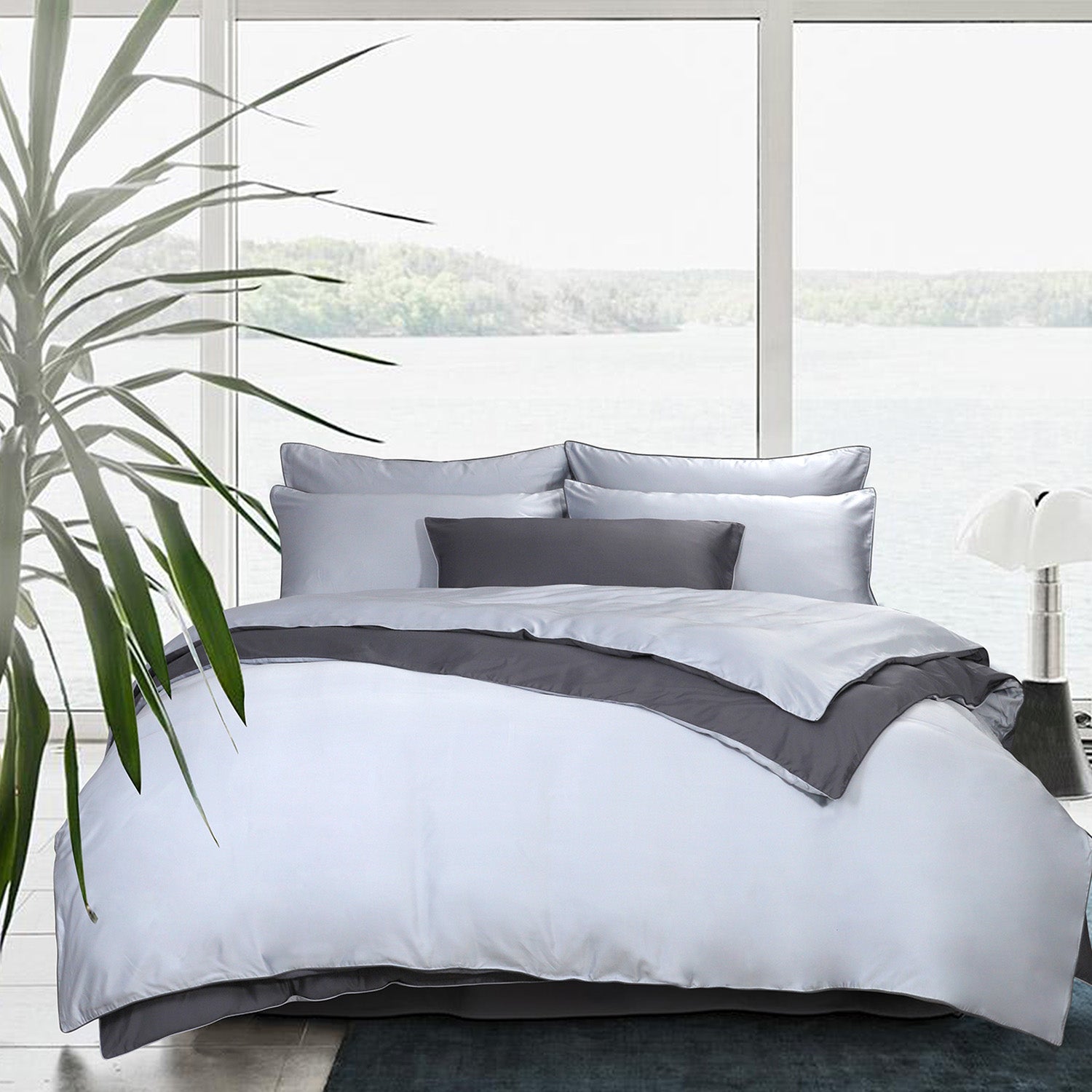 Bellami Trinity Calvi Duo Piping BambooPro Luxury Bedding Set