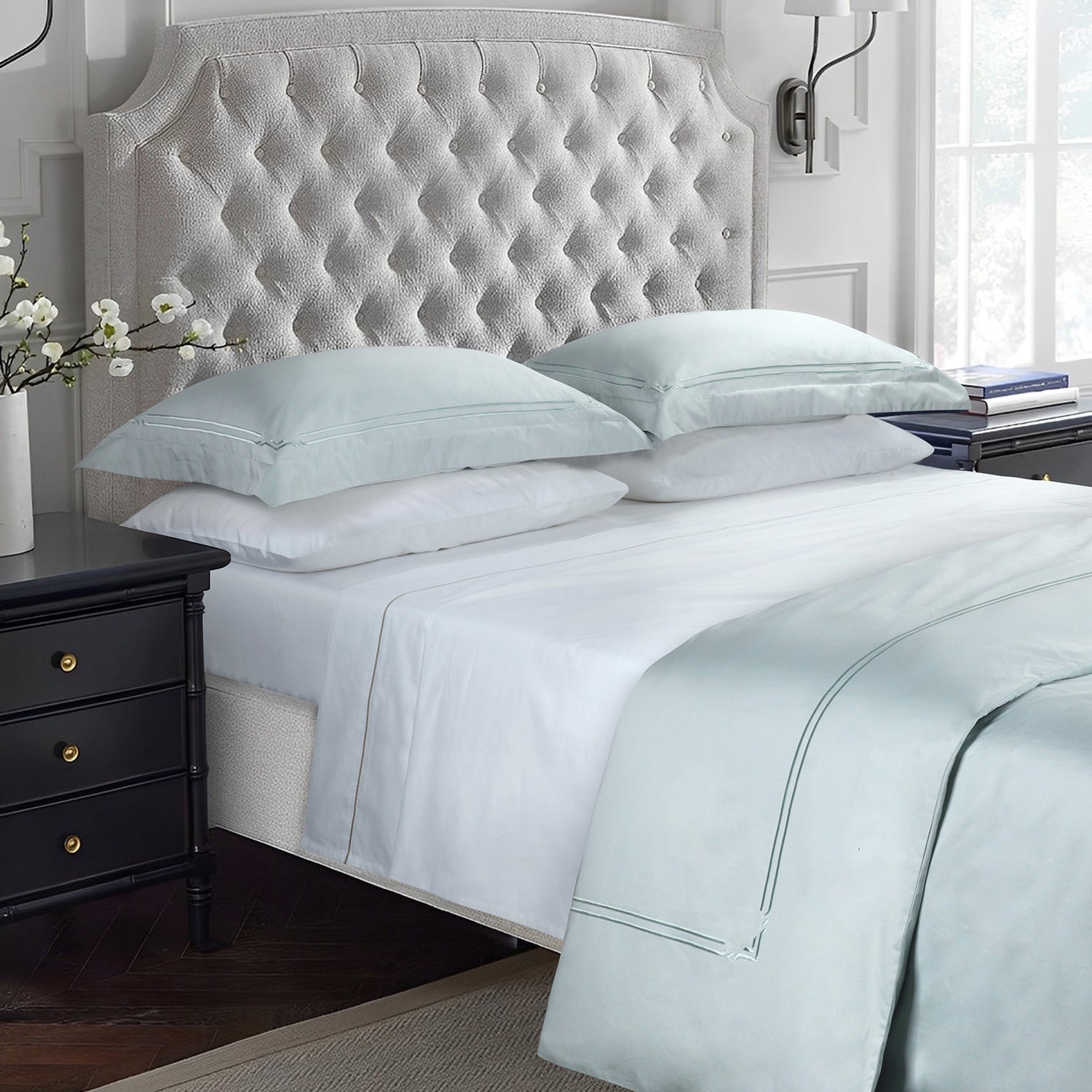 Bellami I Monti I 100% Egyptian Cotton I 1500TC I Fitted Sheet Set I Duvet Cover Set - 6 Colours