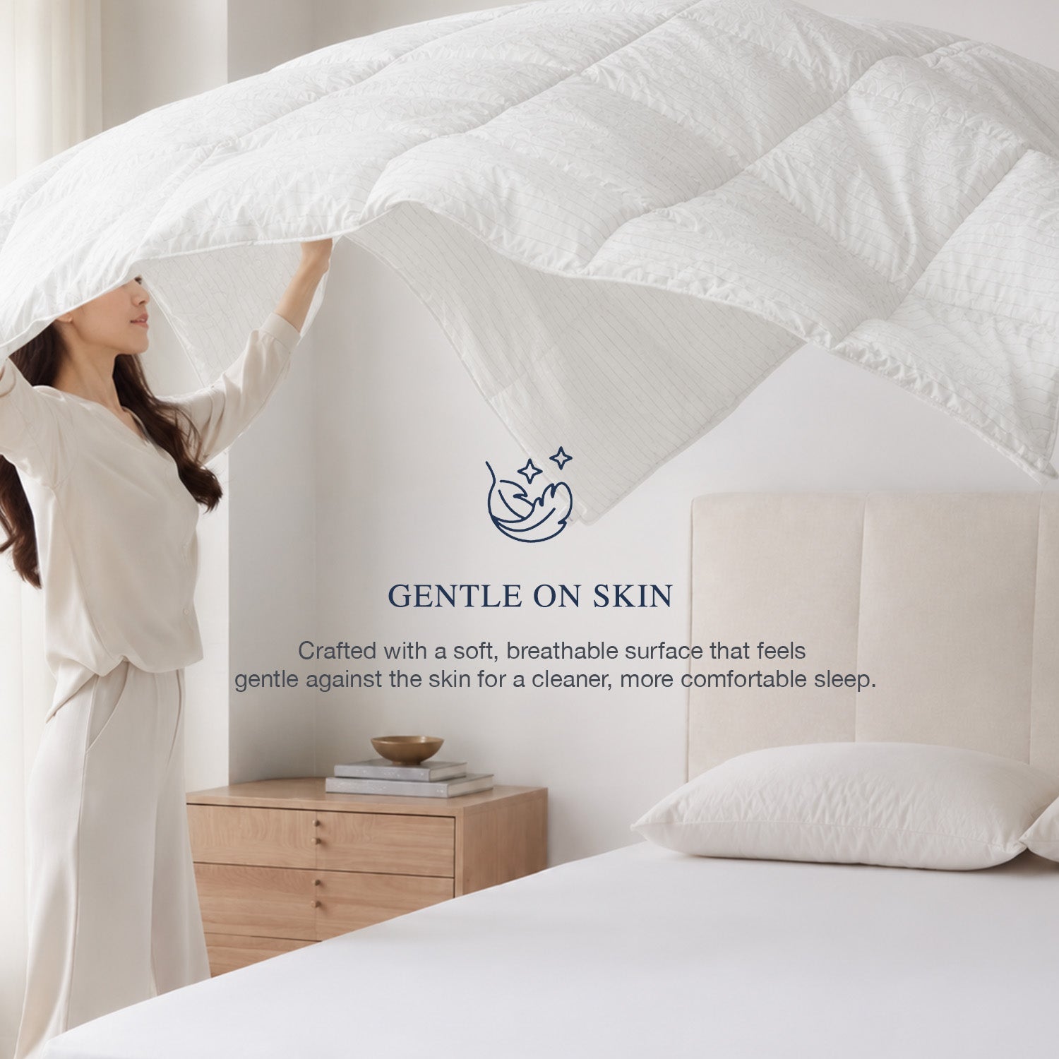 Bellami Silver ION Castor DownFeel Cloud Soft Fibre Quilt Lightweight Comforter