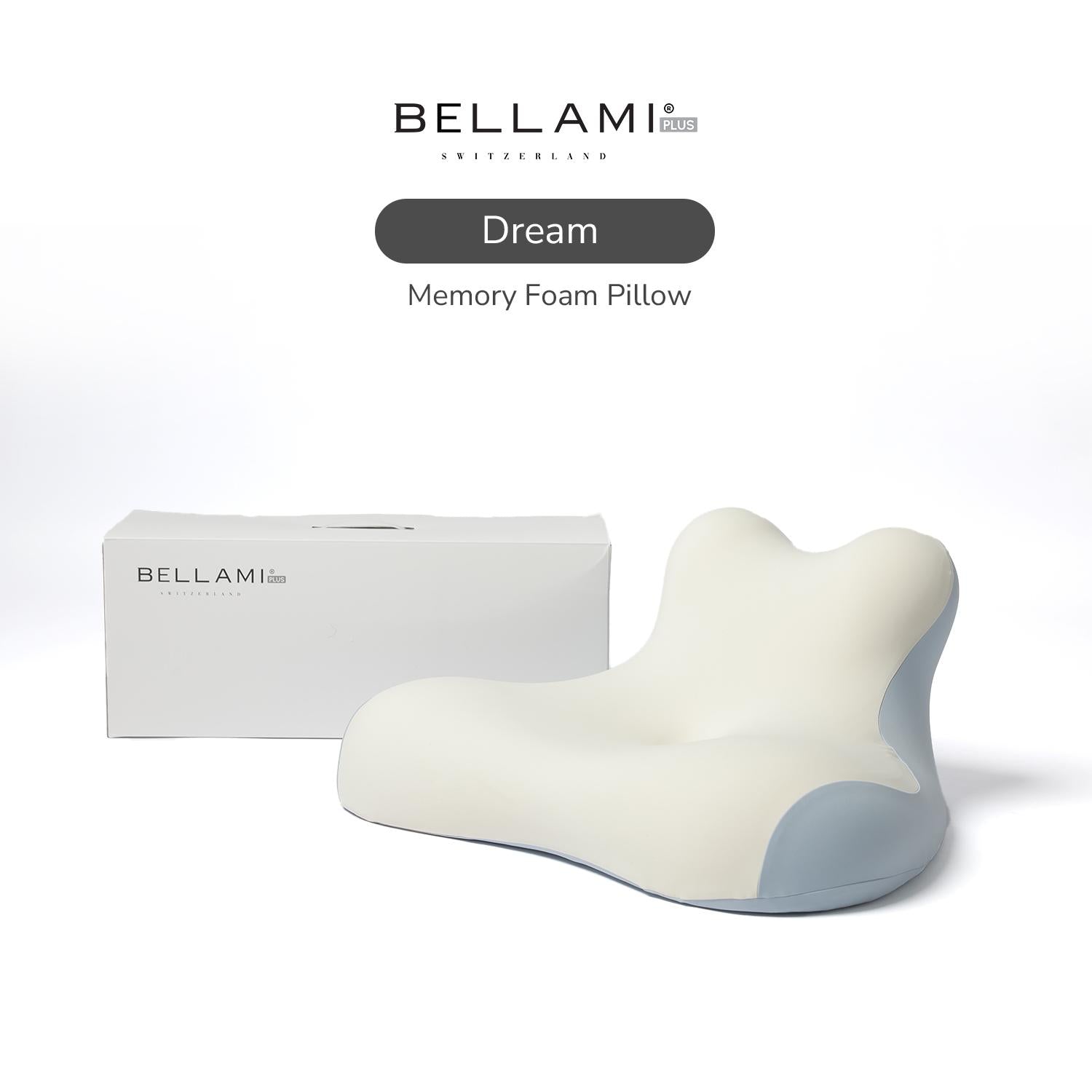 Bellami Plus Tech Series Dream Memory Foam Pillow - Advanced Comfort & Support