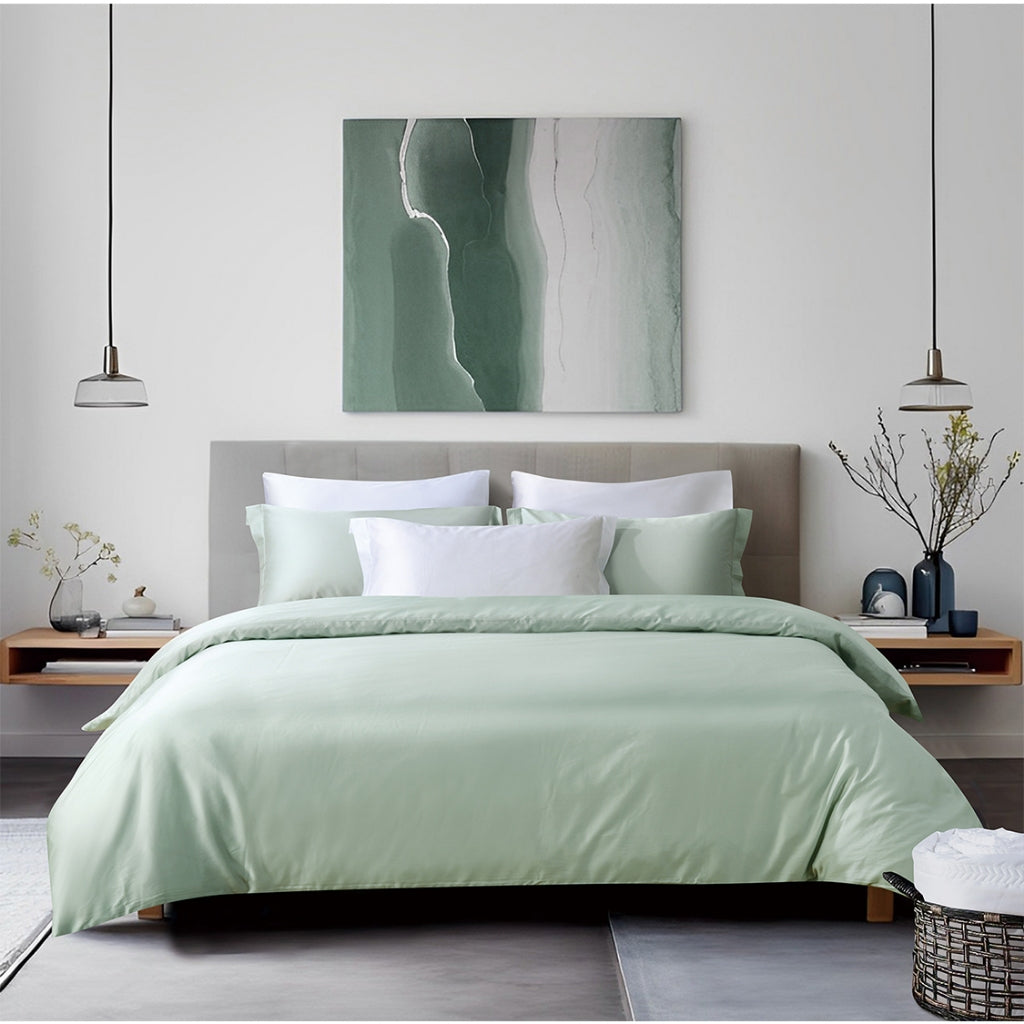 Bellami I Heirloom Basic I TENCEL‚Ñ¢ Organic Cotton I 1300TC I Fitted Sheet Set I Bed Set I Pillow Case I Bolster Case I With Quilt Cover