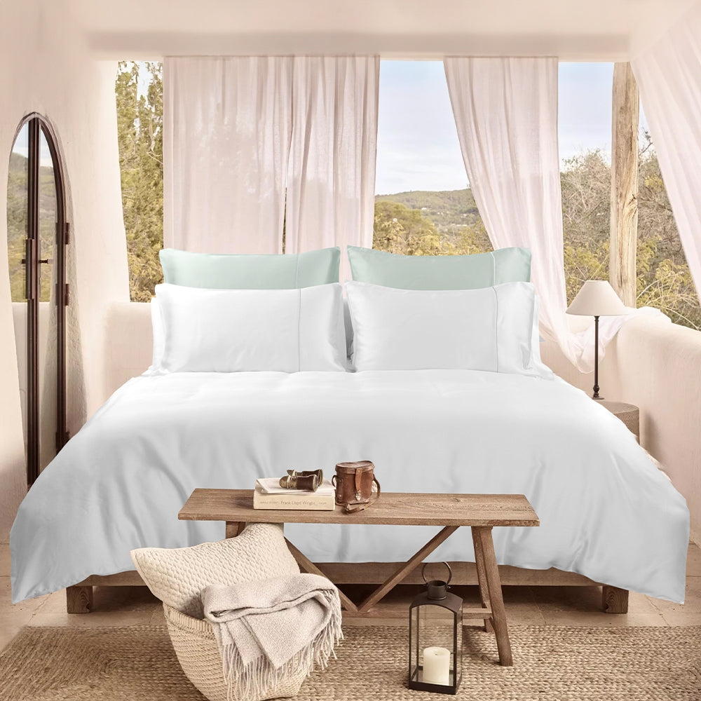 Bellami I Nano Puzzle Mini I Trinity 100% TENCEL‚Ñ¢ Solid I 1100TC I Fitted Sheet Set I Bed Set I Pillow Case I Bolster Case - 6 Colours