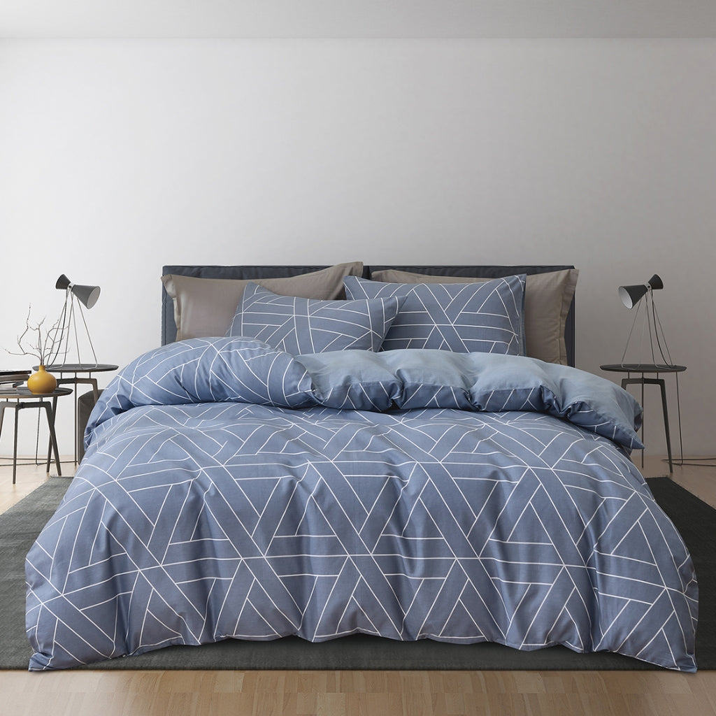 Hillcrest I Cotton Printed I 950TC I Fitted Sheet Set I Bed Set - HC0924 - 5