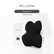 Bellami Plus Support X Memory Foam Pillow Ergonomic Compact Support Travel Pillow