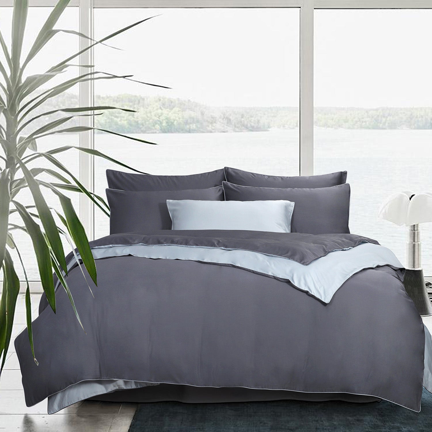 Bellami Trinity Calvi Duo Piping BambooPro Luxury Bedding Set