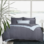 FOR PRE ORDER Bellami Trinity Calvi Duo Piping BambooPro Luxury Bedding Set - Steel
