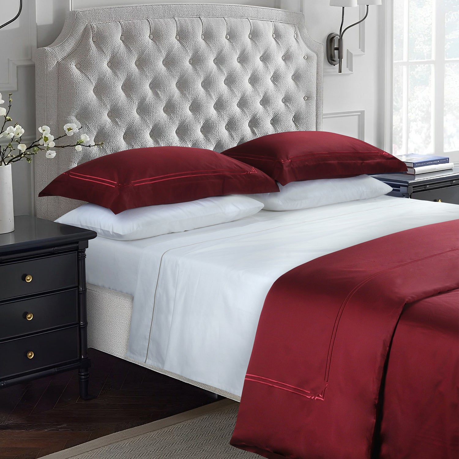 Bellami I Monti I 100% Egyptian Cotton I 1500TC I Fitted Sheet Set I Duvet Cover Set - 6 Colours