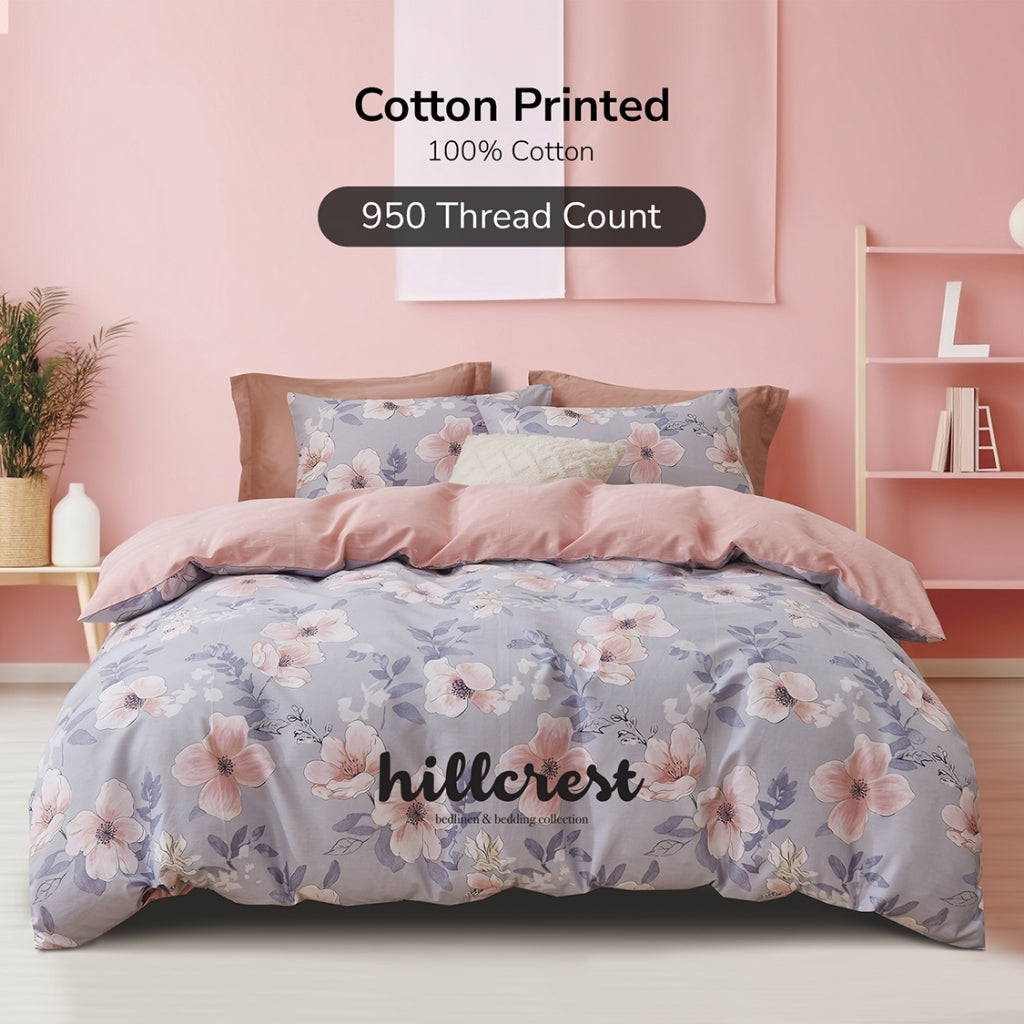 Hillcrest I Cotton Printed I 950TC I Fitted Sheet Set I Bed Set I HC0924 - 2