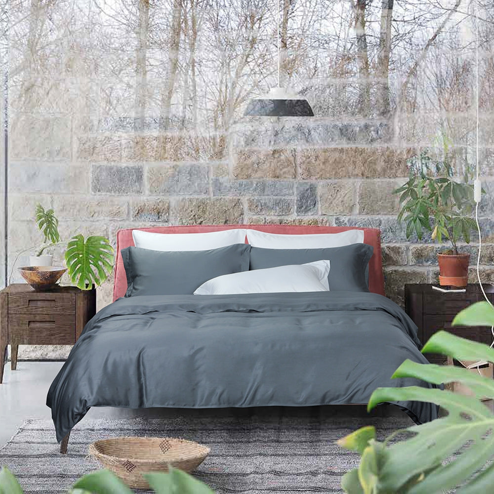 Intero I Grace 5.0 Collection I Premium Bamboo I Fitted Sheet Set I Bed Set I Pillow Case I Bolster Case I With Quilt Cover - 5 Colours
