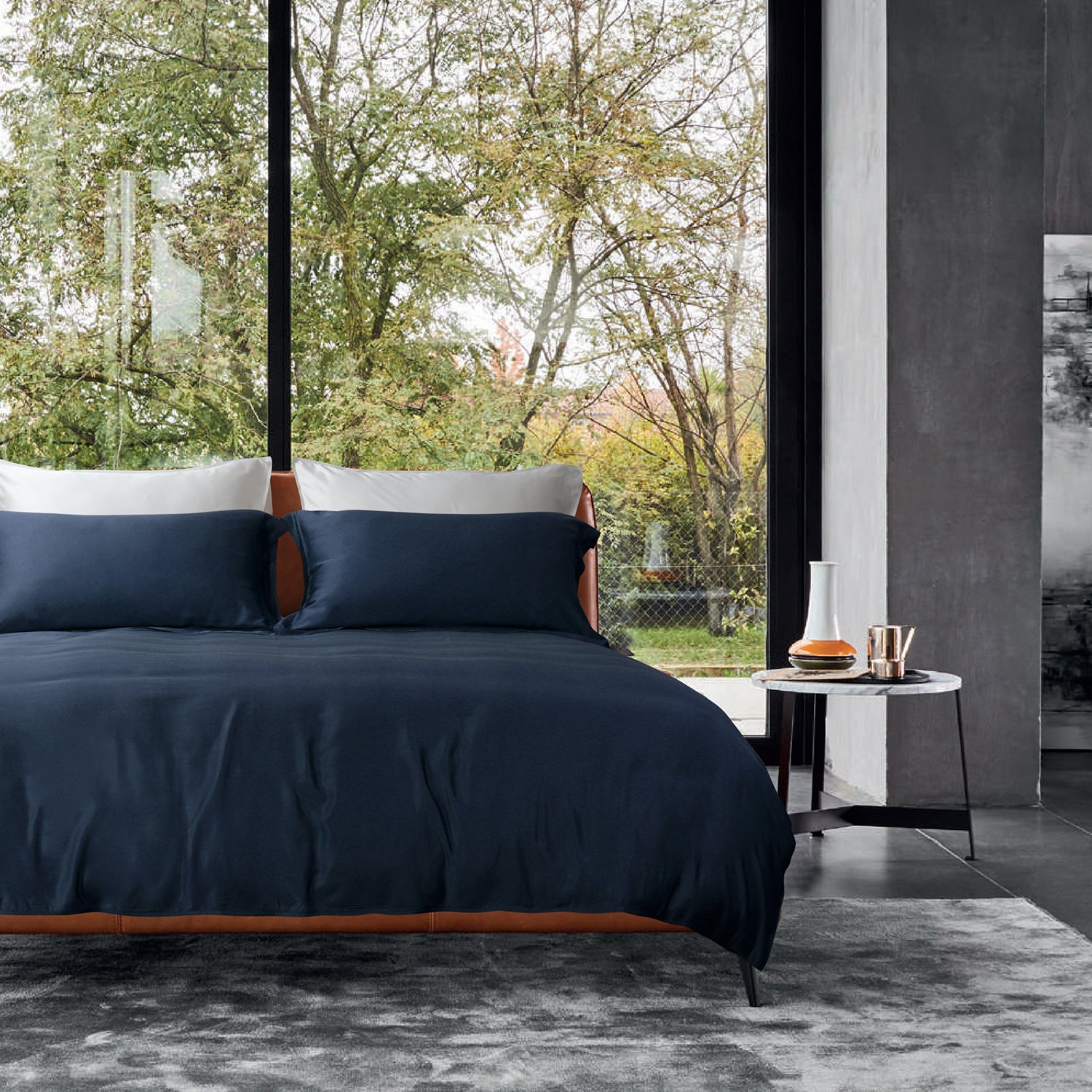 Intero I Grace 5.0 Collection I Premium Bamboo I Fitted Sheet Set I Bed Set I Pillow Case I Bolster Case I With Quilt Cover - 5 Colours