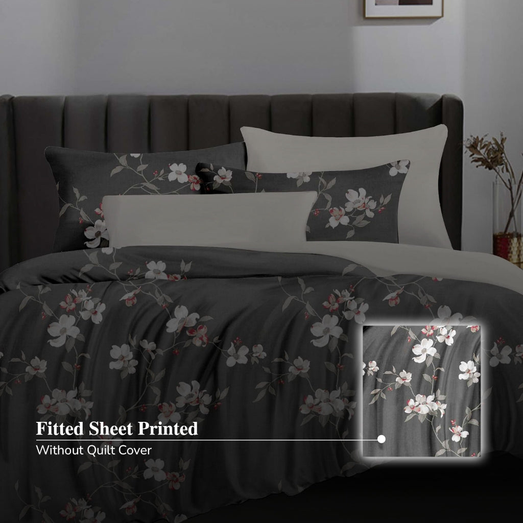 Hillcrest I ComfyLux Printed Microfiber I 988TC I Fitted Sheet Set I Summer Blanket I No Quilt Cover - Fantasy