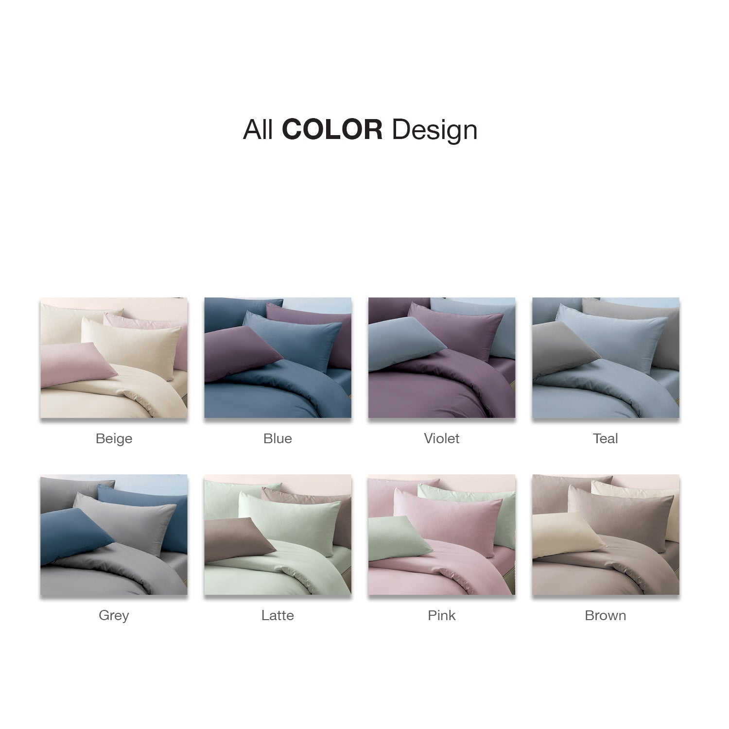 Intero MDC Cotton Solid 100% Combed Cotton 1200 Thread Count Fitted Sheet Set - Beige