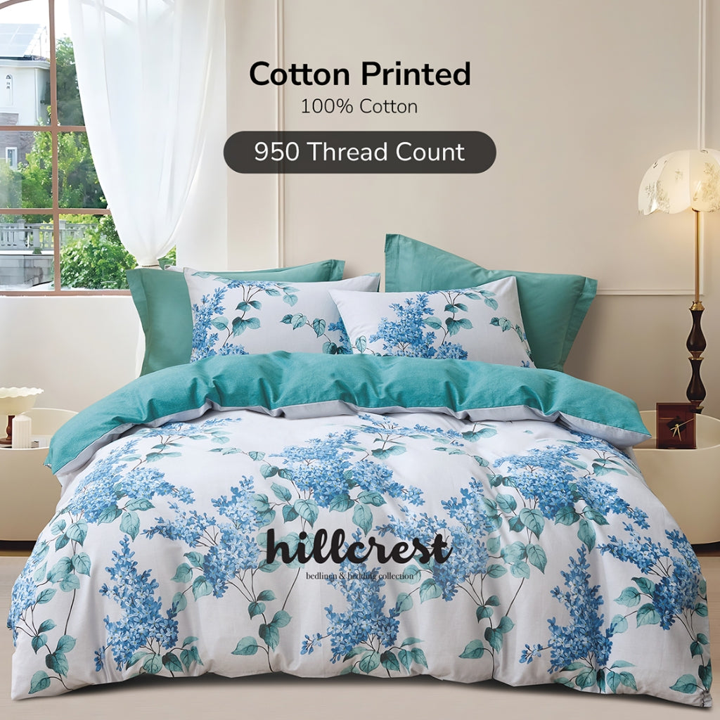 Hillcrest I Cotton Printed I 950TC I Fitted Sheet Set I Bed Set I HC0924 OE 3