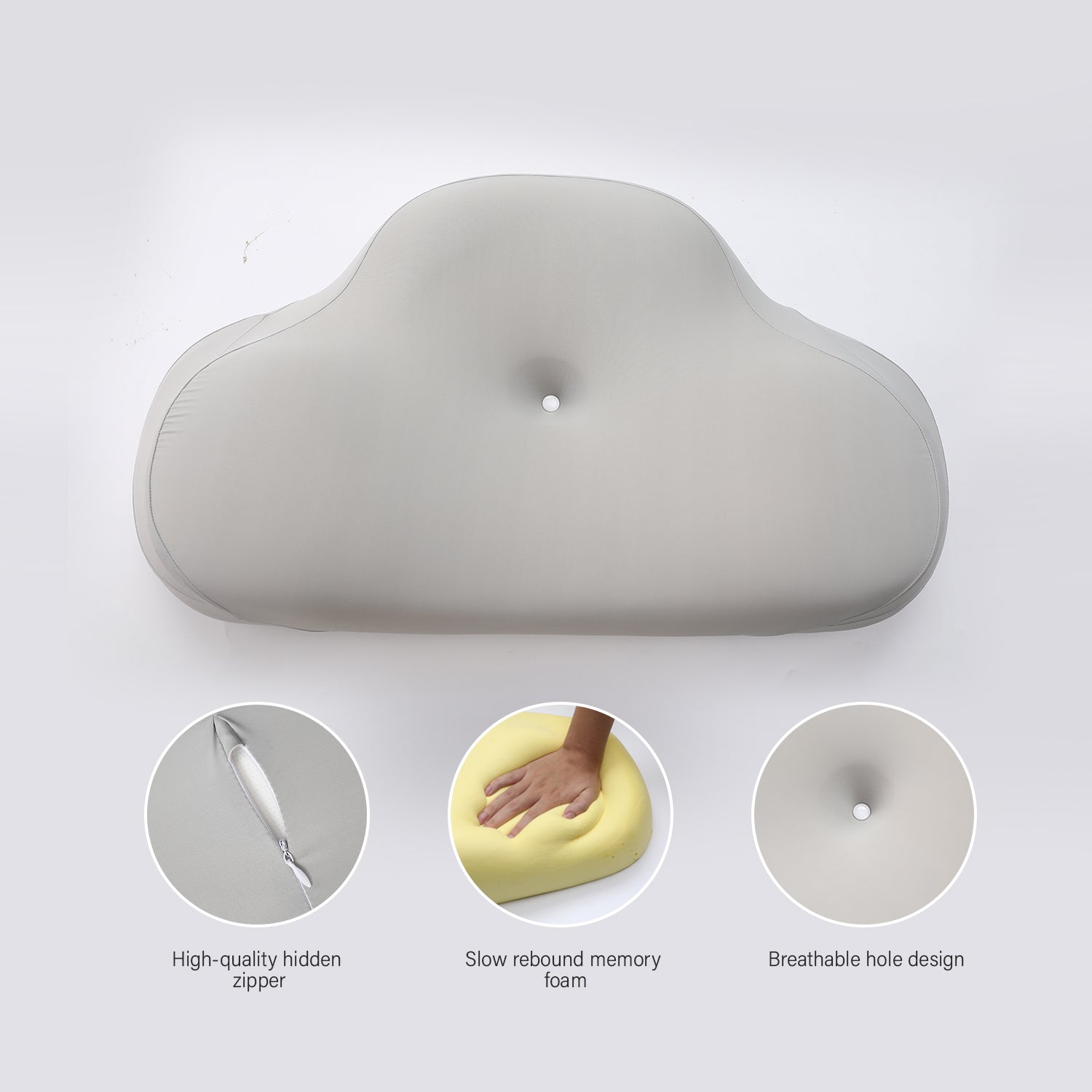 Bellami I Nimbus Classic I Memory Foam Pillow I Ergonomic Support I Soft & Cooling I Neck & Shoulder Relief