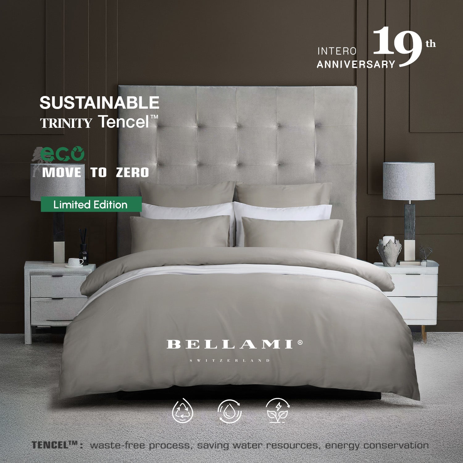 BELLAMI I Sustainable TENCEL™ 1200TC Bed Set with Sheets & Pillowcases