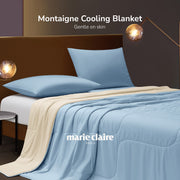 Marie Claire I Montaigne Cooling Blanket I Solid Reversible I Silky Soft Comfort I Performance Knit