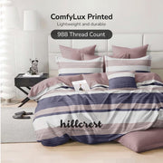 Hillcrest I 988TC ComfyLux I Printed Bedding Collection I Fitted Sheet Set - Laventra