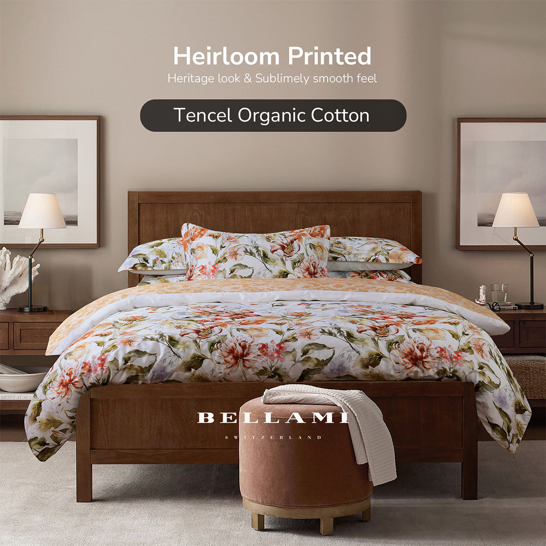 Bellami I TENCEL™ I Organic Cotton I Bed Set I With Quilt Cover - Chloe