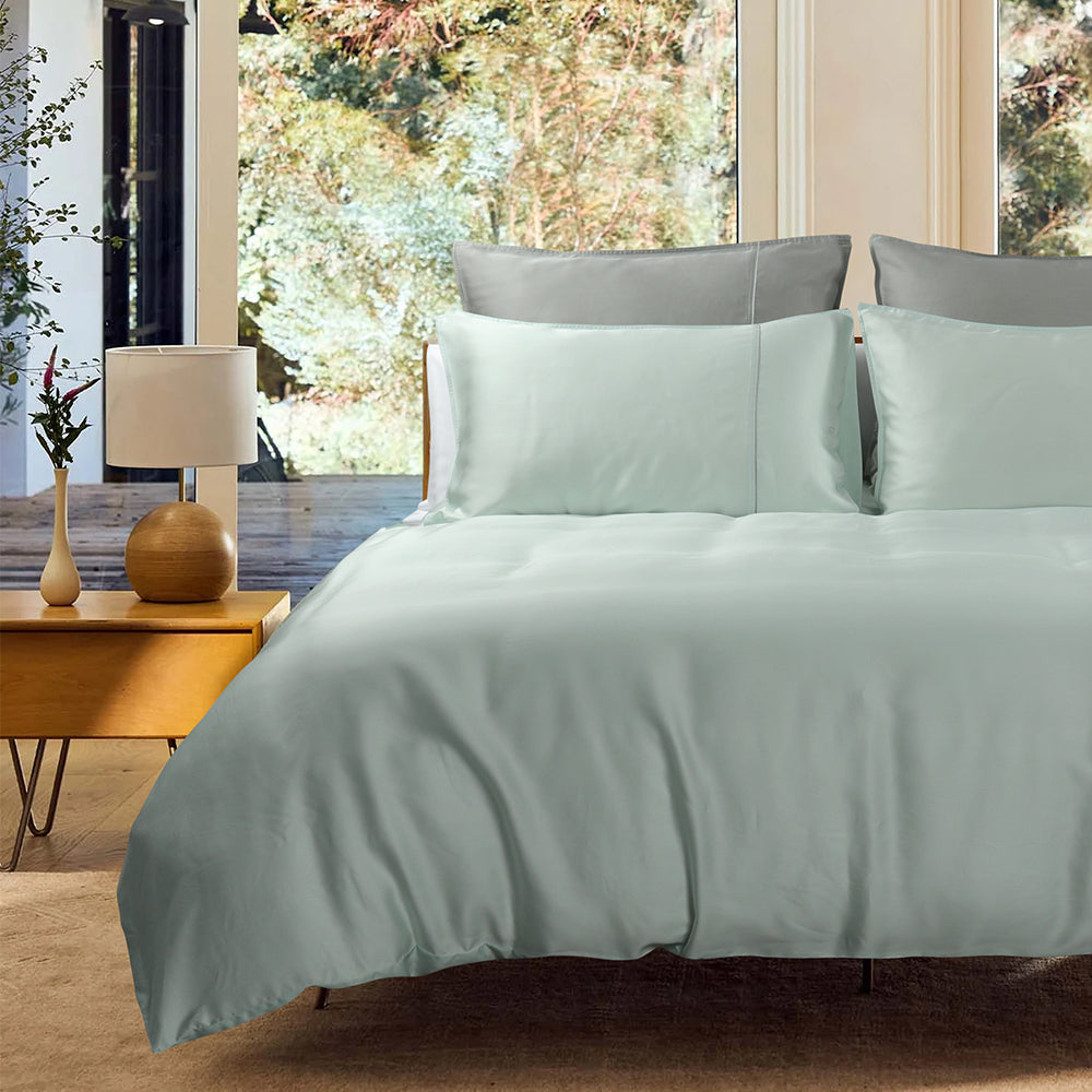 Bellami I Nano Puzzle Mini I Trinity 100% Tencel™ Solid I 1100TC I Fitted Sheet Set I Bed Set I Pillow Case I Bolster Case - 6 Colours