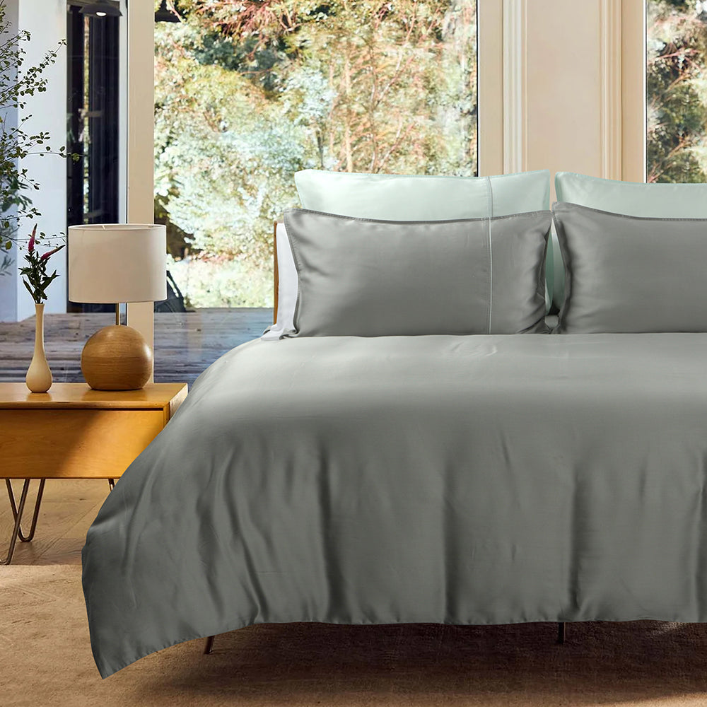 Bellami I Nano Puzzle Mini I Trinity 100% Tencel™ Solid I 1100TC I Fitted Sheet Set I Bed Set I Pillow Case I Bolster Case - 6 Colours