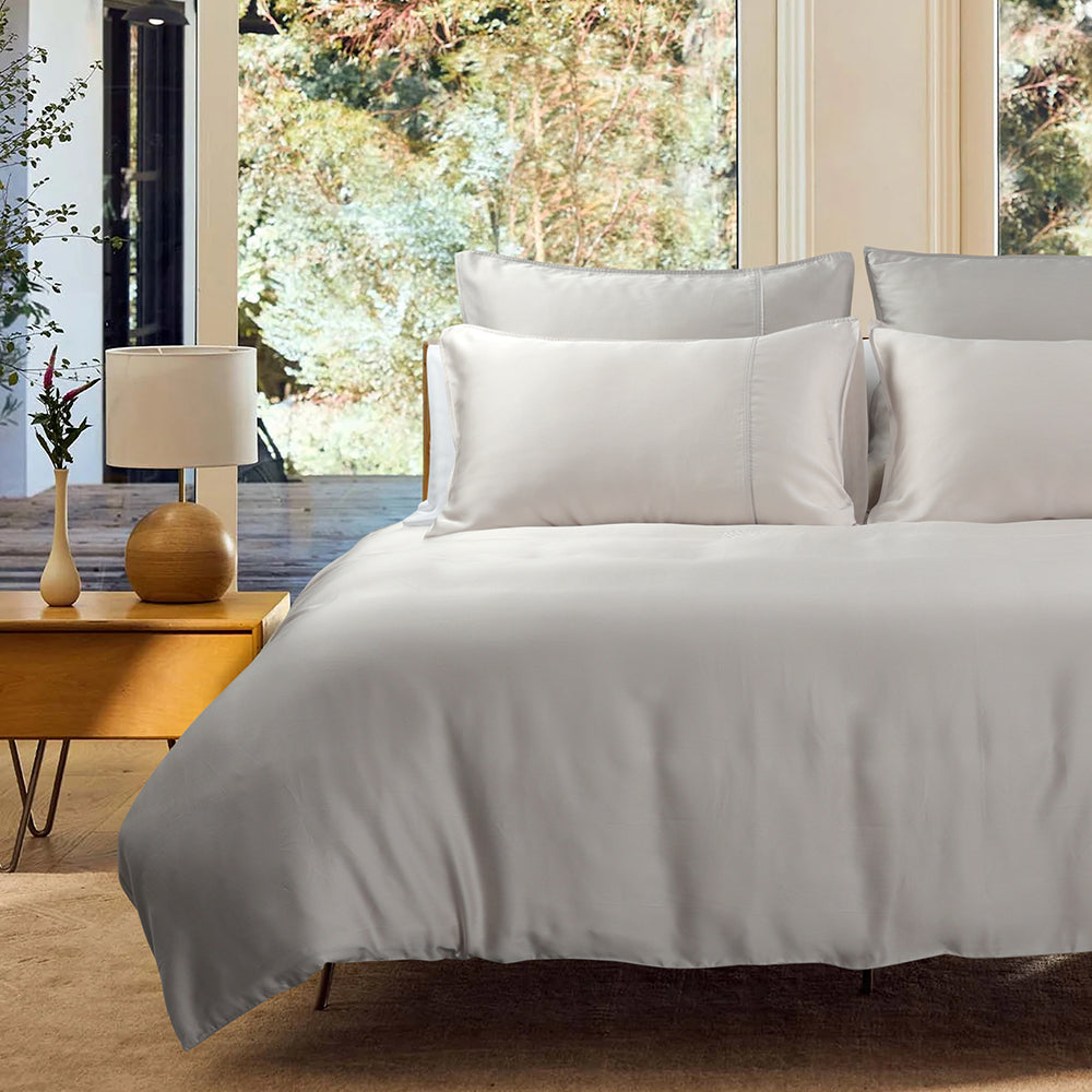 Bellami I Nano Puzzle Mini I Trinity 100% Tencel™ Solid I 1100TC I Fitted Sheet Set I Bed Set I Pillow Case I Bolster Case - 6 Colours