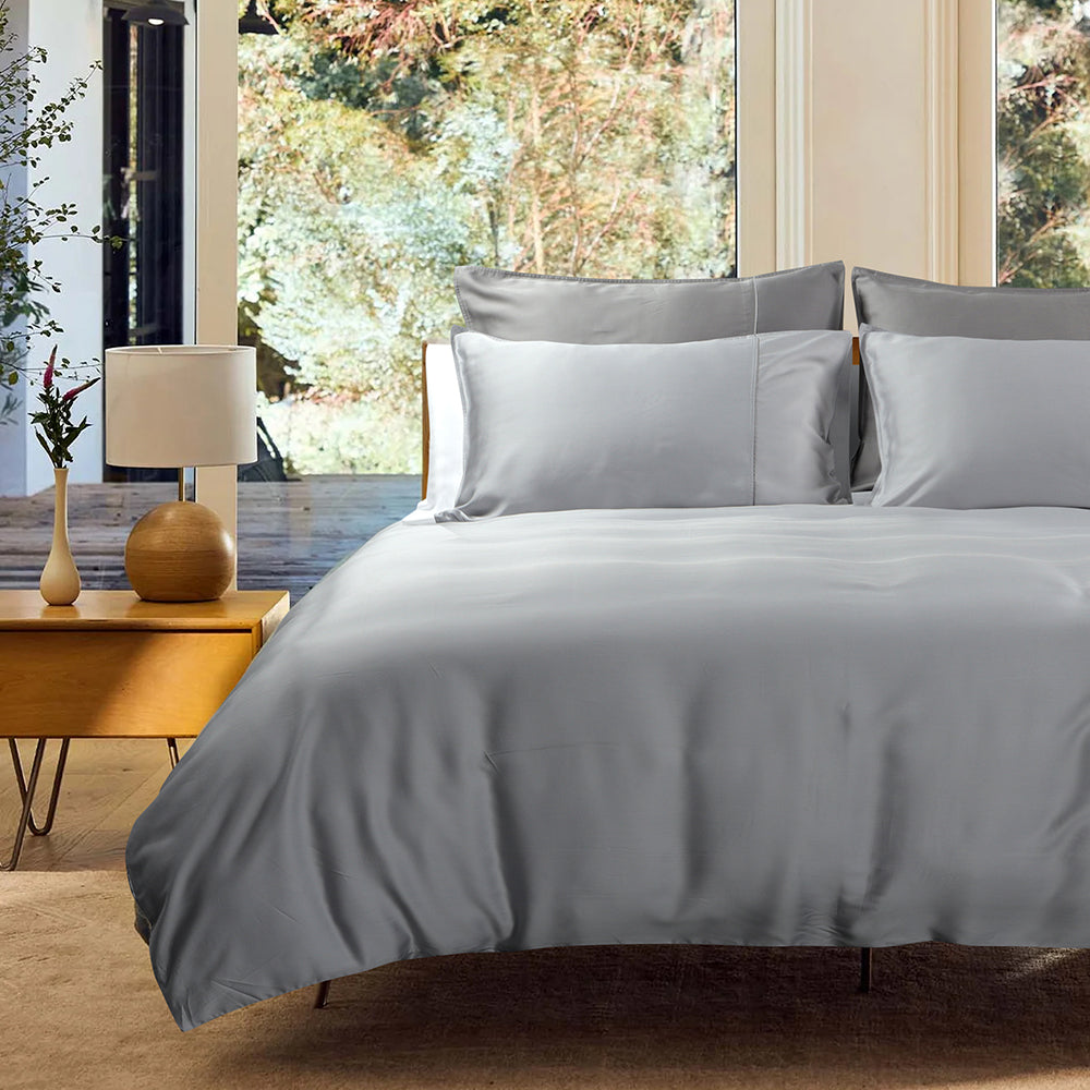 Bellami I Nano Puzzle Mini I Trinity 100% Tencel™ Solid I 1100TC I Fitted Sheet Set I Bed Set I Pillow Case I Bolster Case - 6 Colours