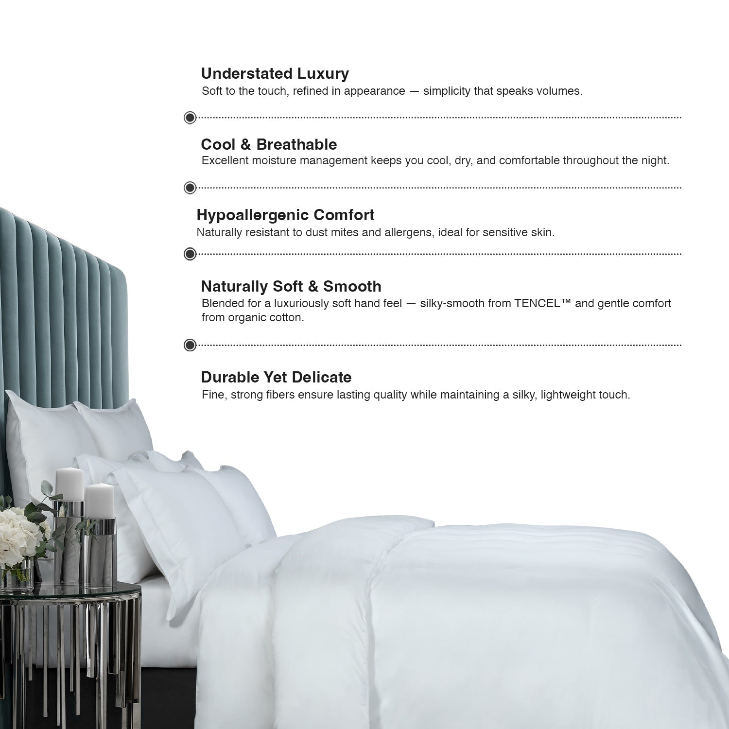 Bellami | Heirloom Classic Claiver Classic I TENCEL‚Ñ¢ Lyocell I Fitted Sheet Set I Bed Sheet Set