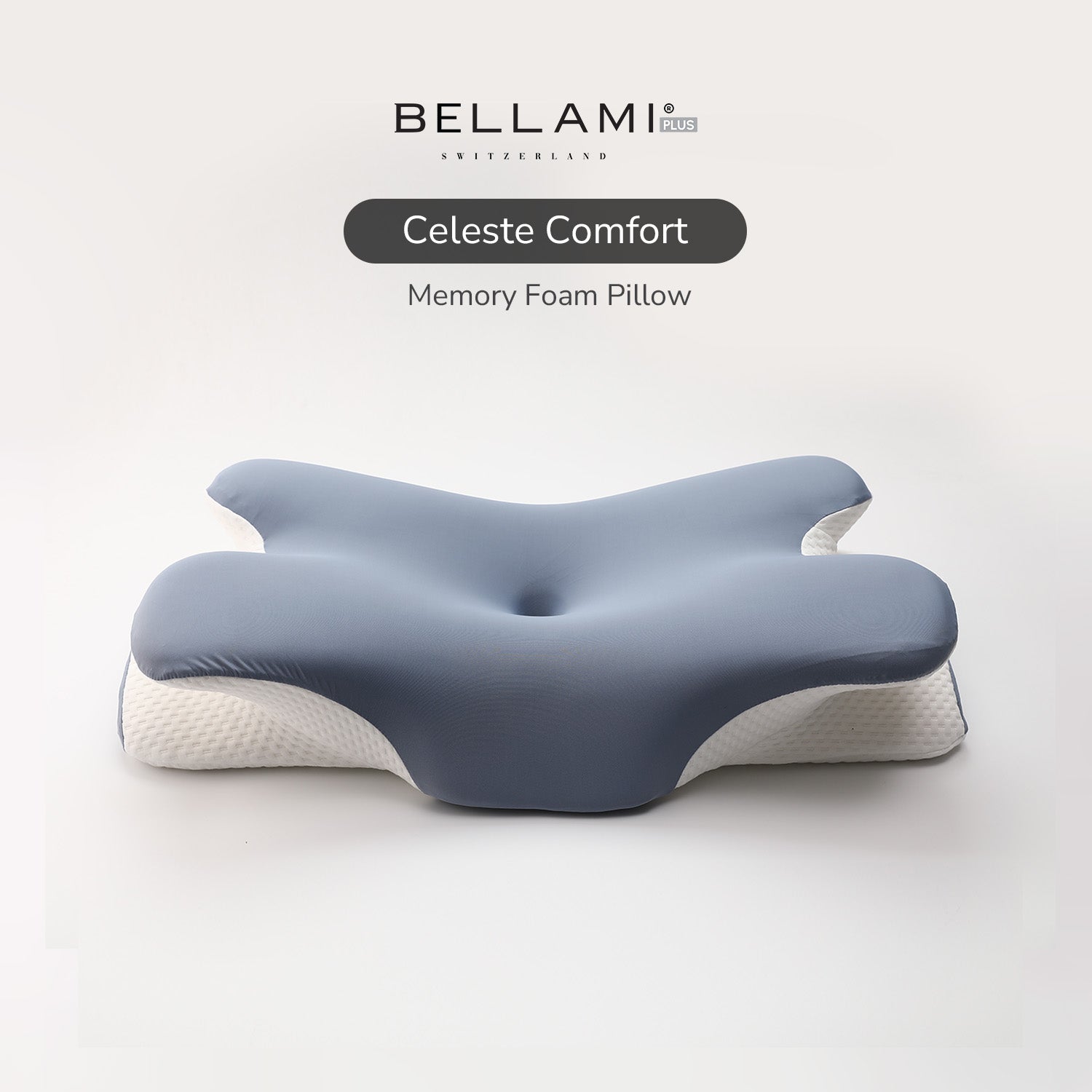 Bellami Plus Tech Series Celeste Comfort Memory Foam Pillow Ergonomic Support