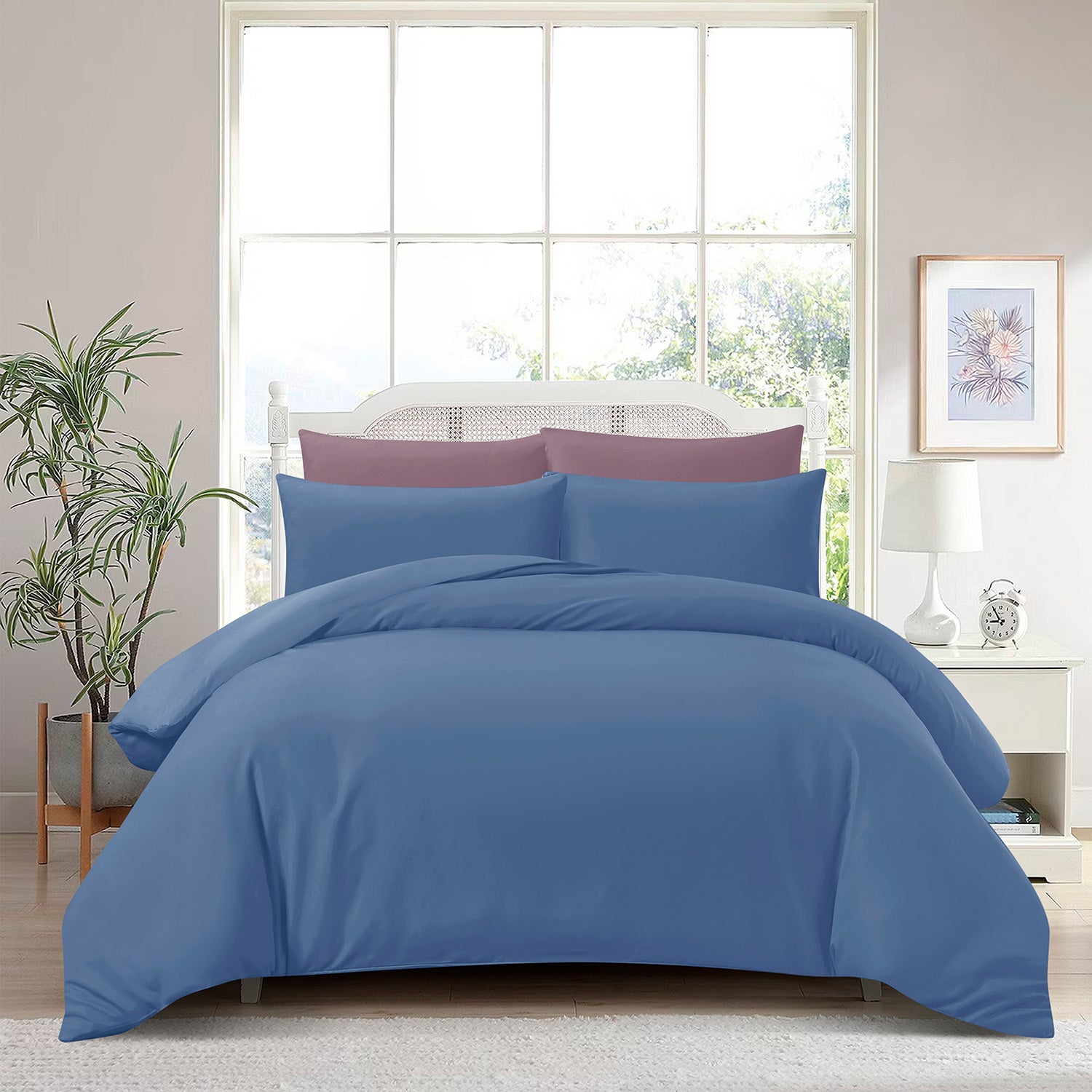 Hillcrest ComfyLux Solid 988TC | Fitted Sheet Set | No Quilt Cover - 6 Colours