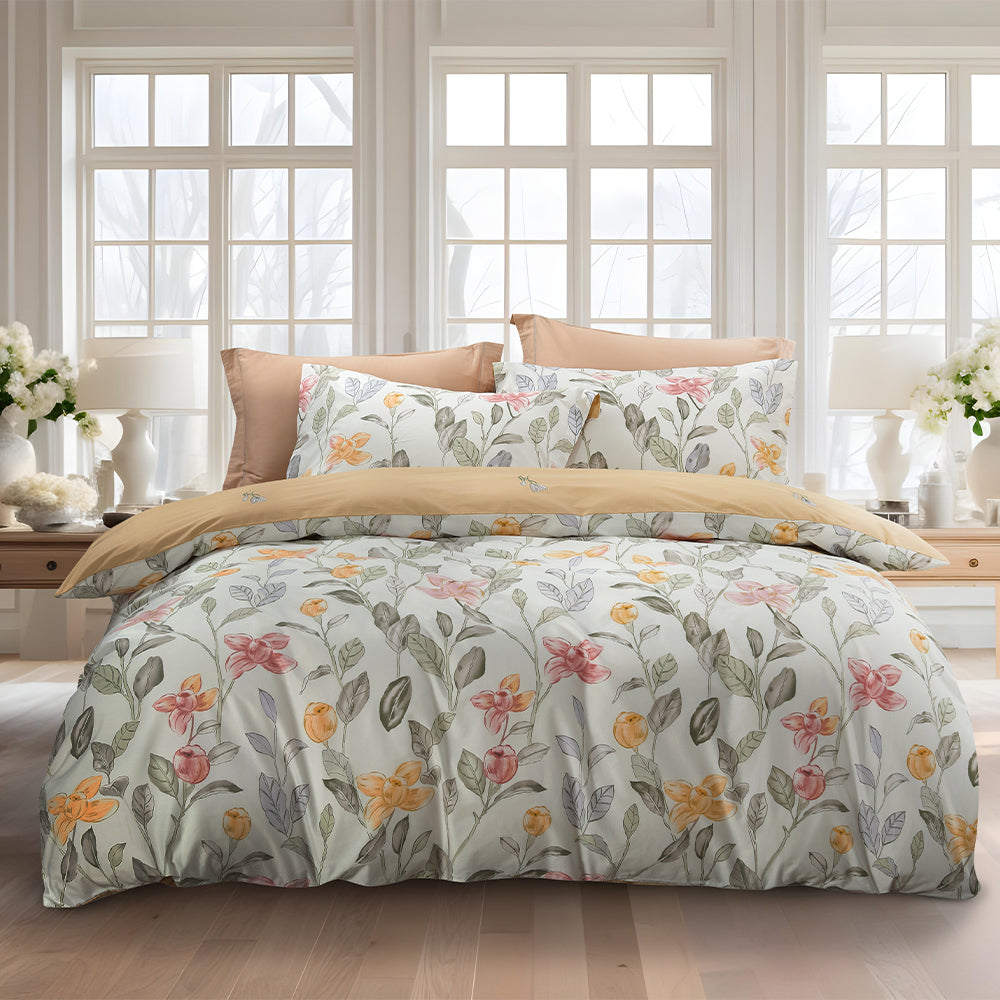 Marie Claire I Lumine 100% Combed Cotton I 1000TC I Fitted Sheet Set I Bed Set - Dahila