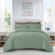Hillcrest ComfyLux Solid 988TC | Fitted Sheet Set I No Quilt Cover - Eucalyptus