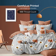 Hillcrest I 988TC ComfyLux I Printed Fitted Sheet Set - Floral Breeze