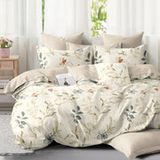 Hillcrest I 988TC ComfyLux I Printed Bedding Collection I Fitted Sheet Set I Summer Blanket - Foliage