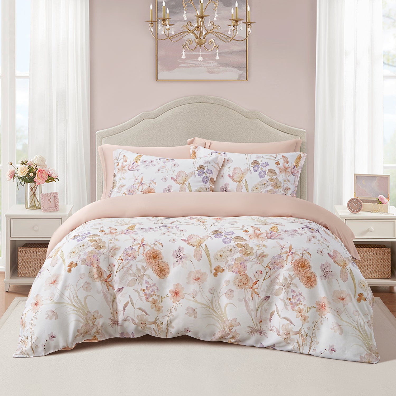Marie Claire I MONTAIGNE I Lyocell Printed I 1000TC I Fitted Sheet I Bed Set - MC0425LY-02