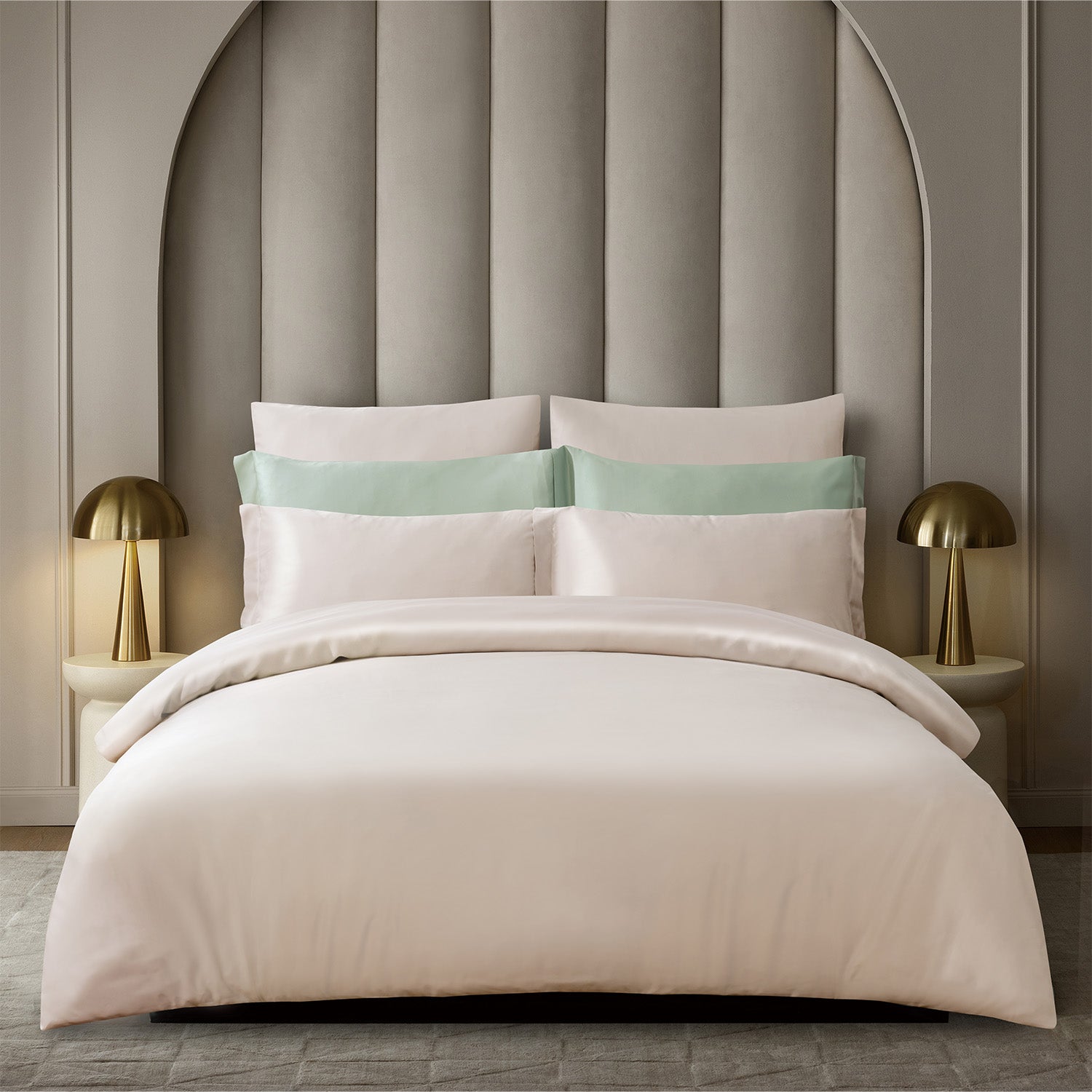 Intero I Grace I BambooPro I Beyond Thread Count Fitted Sheet | Bed Set - Lt Pink