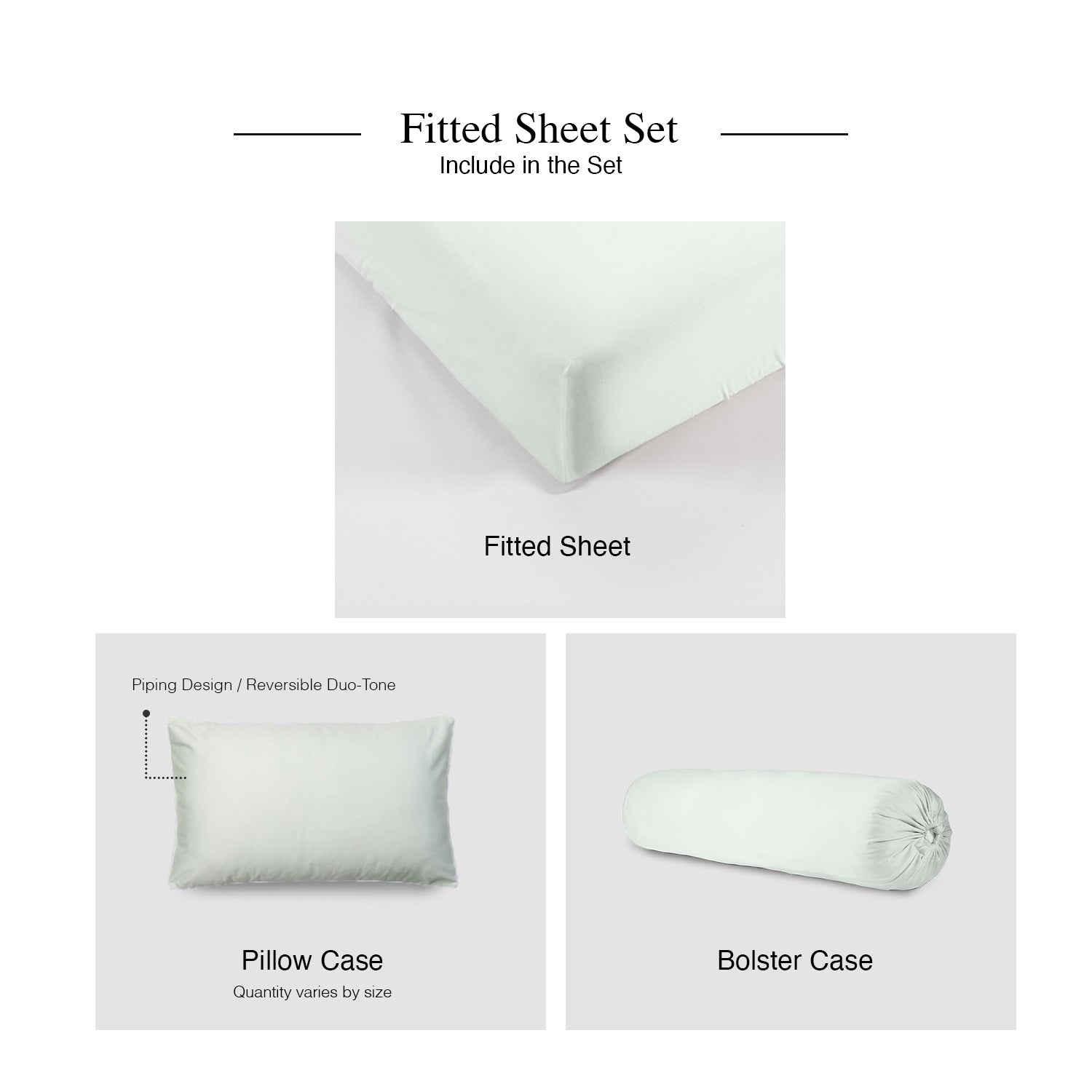 Bellami Trinity Calvi Duo Piping BambooPro Luxury Bedding Set