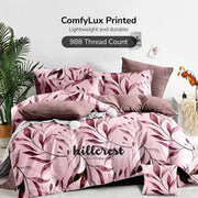 Hillcrest I Group A ComfyLux Printed Microfiber I 988TC I Fitted Sheet Set I Summer Blanket I No Quilt Cover - Bright