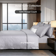 IE Maison Hotel Suite Premium Cotton Solid Bedding Set with Embroidery