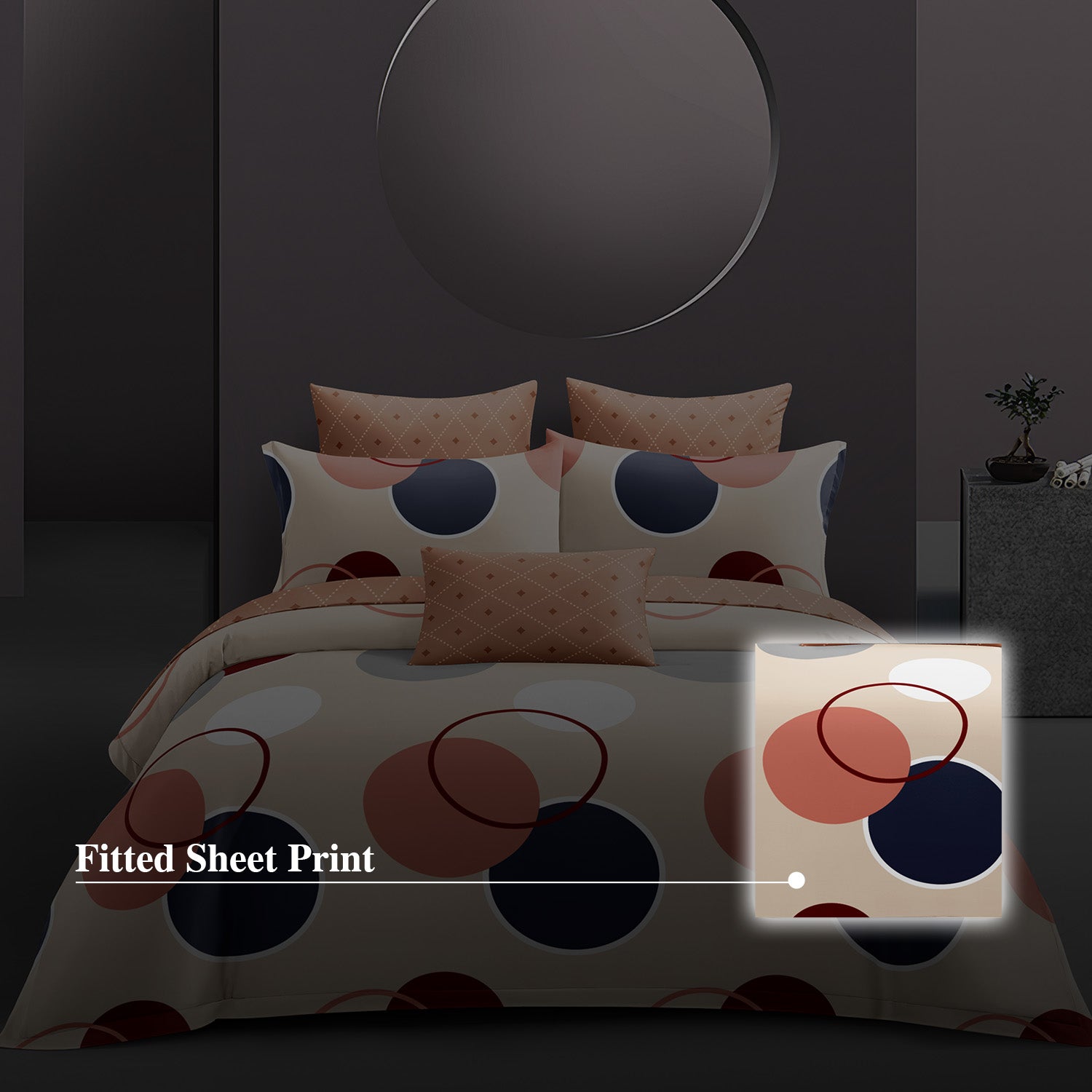 Hillcrest I 988TC ComfyLux I Printed Fitted Sheet Set - Harmony