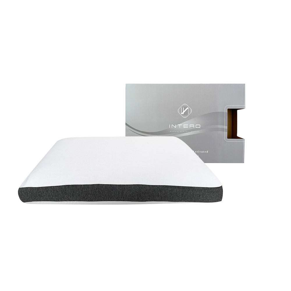 Intero Visco-AIR Premium I BambooPRO Charcoal I Memory Foam Pillow - Firm or Soft